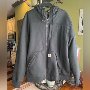 Carhartt Rain Defender Relaxed Fit Midweight Quilt Lined Full Zip Sweatshirt